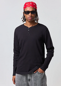 camiseta manga longa slim ribana
