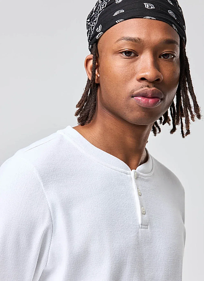 camiseta manga longa slim ribana