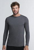 Urbanix Essential® Camiseta Modal Manga Longa Masculina