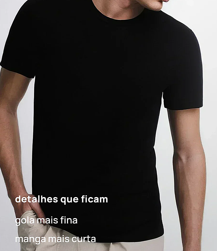 Urbanix Essential® Camiseta Modal Slim Masculina
