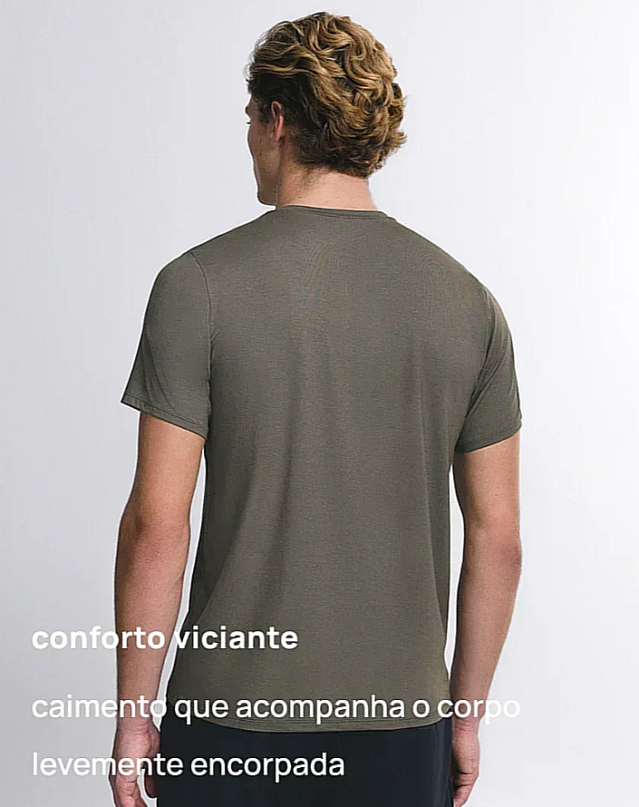 Urbanix Core® Camiseta Modal Encorpada Masculina