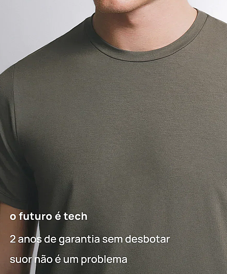 Urbanix Core® Camiseta Modal Encorpada Masculina